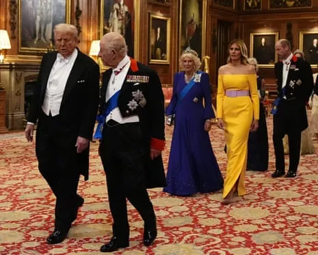Royals Roll Out Grand Welcome Amid Demonstrations; Kimmel Pulled From Air Over Charlie Kirk Comments
